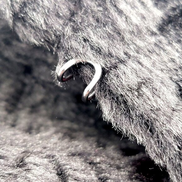 Vtg Reversible Red & Black Quilted Vest With Faux Fur Texture Sleeveless - Picture 15 of 16